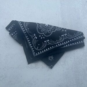 Black Paisley Women's Bandana Western Boho Retro